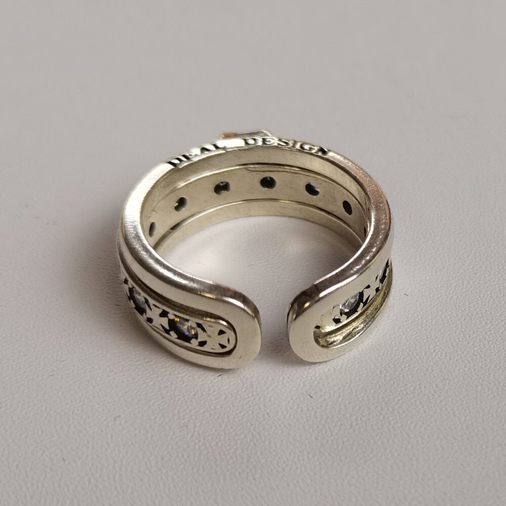 Almost new ladies vintage alloy ring - Picture 4 of 5